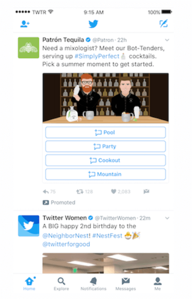 A Twitter új, testreszabható közvetlen üzenetkártyákat dobott piacra.