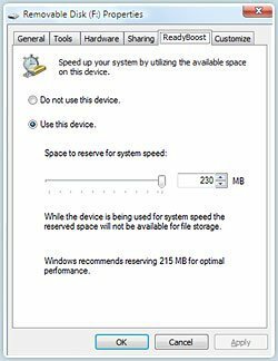 Hogyan lehet növelni a Windows 7 és a Vista teljesítményét a ReadyBoost használatával