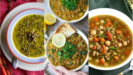 Finom fűszeres zöld lencse leves recept