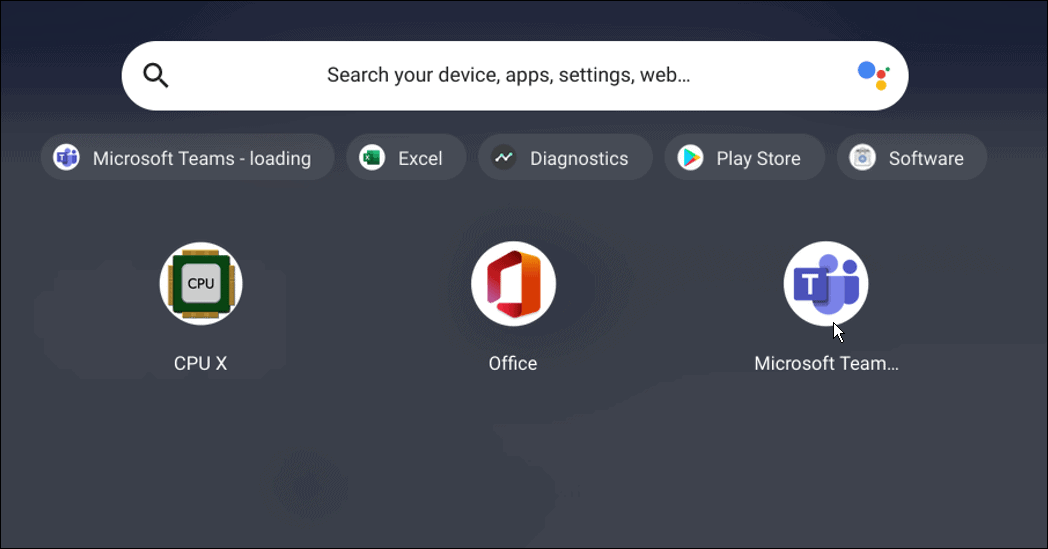alkalmazás microsoft teameket használ egy Chromebookon