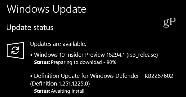 A Windows 10 bennfentes előnézete Build 16294