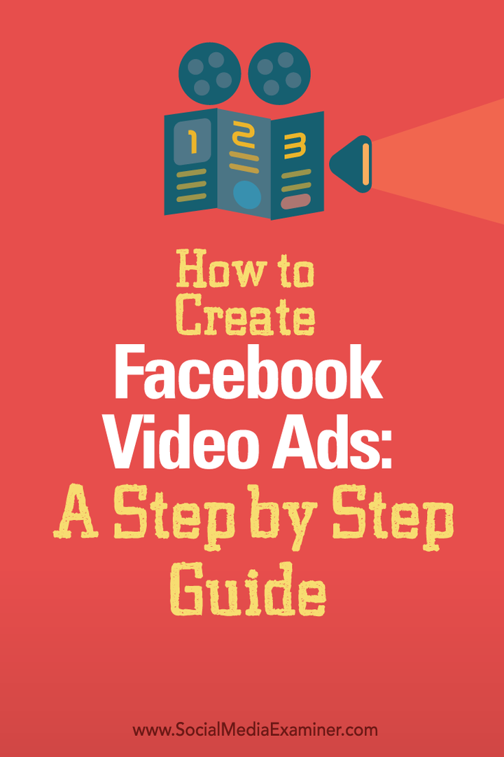 hogyan lehet létrehozni facebook videohirdetéseket