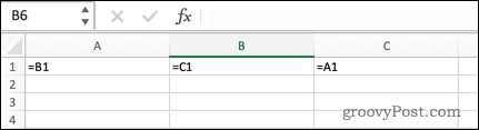 Közvetett körkörös hivatkozás az Excelben