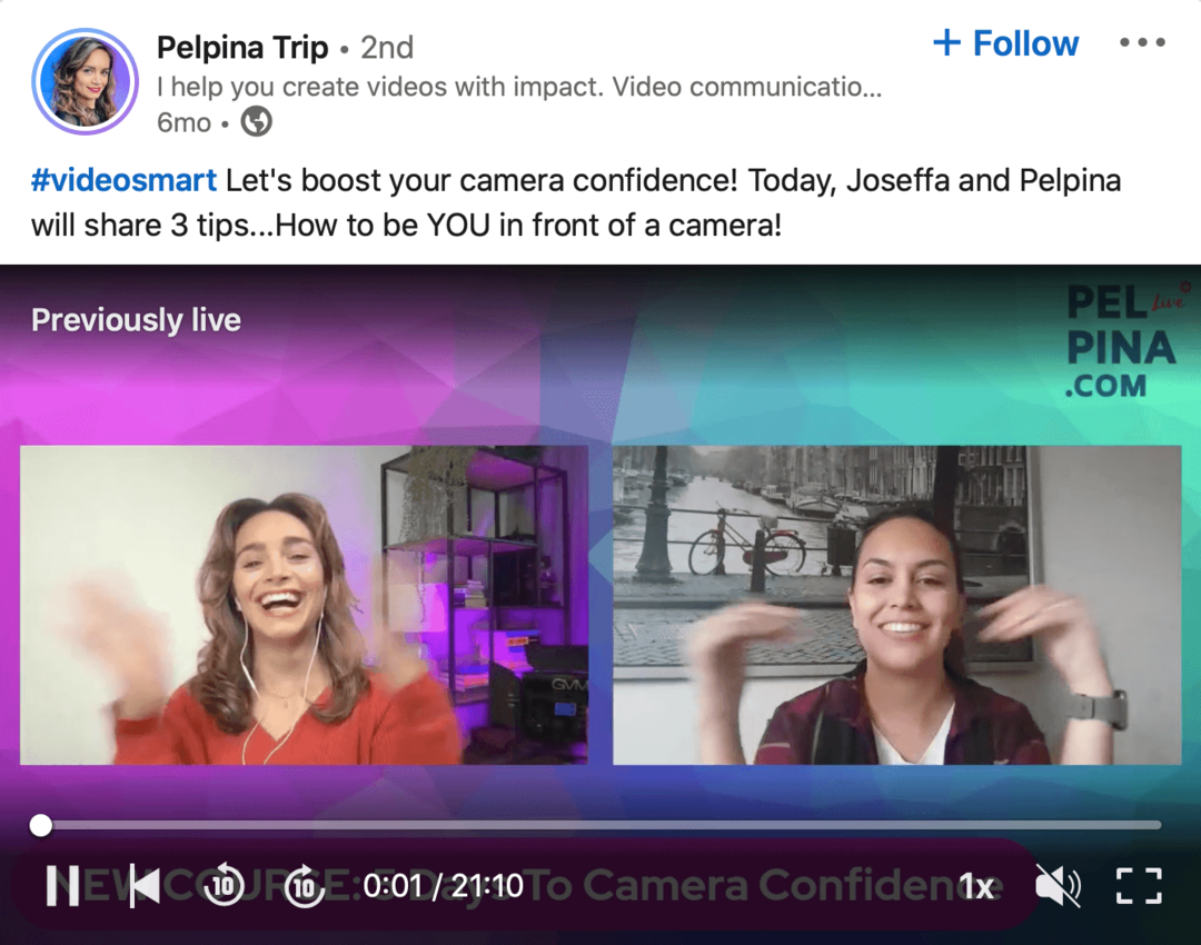 a Pelpina Trip LinkedIn-videójának képe