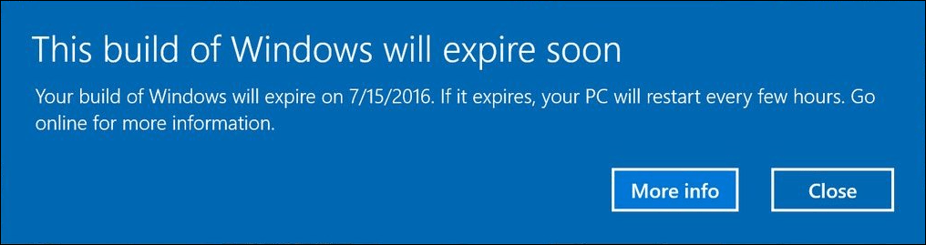 A Windows 10 bennfentes előnézete riasztást készít a felhasználók értesítésével