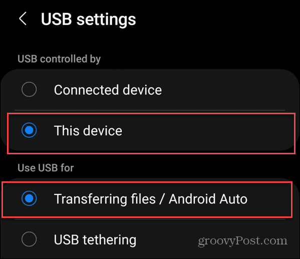Fényképek átvitele Androidról USB-meghajtóra