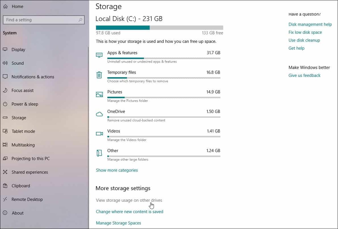 Az összes csatlakoztatott tárolóeszköz megtekintése a Windows 10 rendszeren. 1903 2019. május frissítés