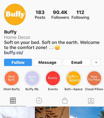 Az Instagram kiemeli az albumokat Buffy profilján