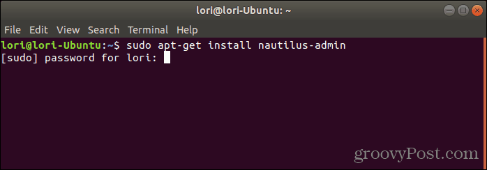 Telepítse a Nautilus Admin alkalmazást