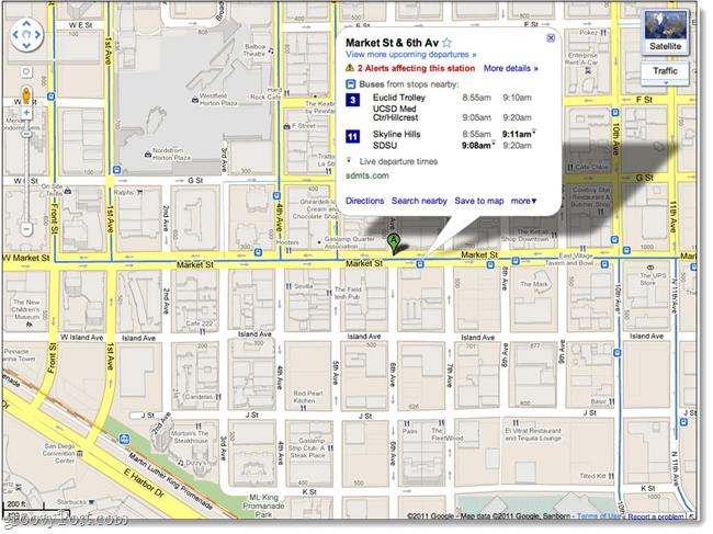 A Google Live Transit Updates segítségével ellenőrizze, hogy hiányzott-e a busz