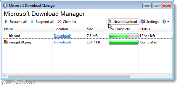A Microsoft Download Manager egy egyszerű eszköz az instabil vagy lassú kapcsolatok letöltésére