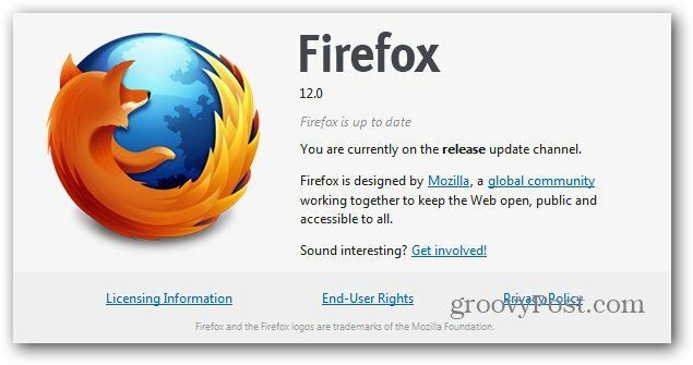 A Firefox automatikus frissítése