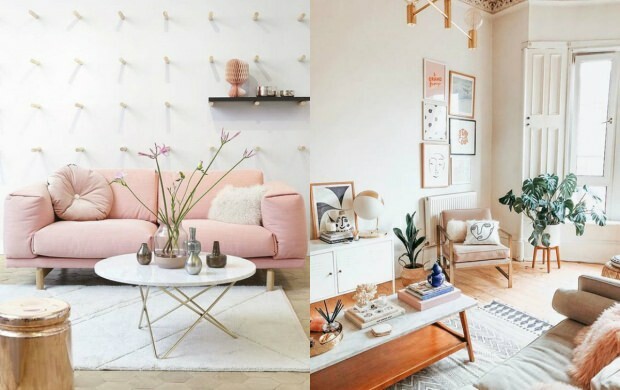 rózsaszín otthoni dekoráció