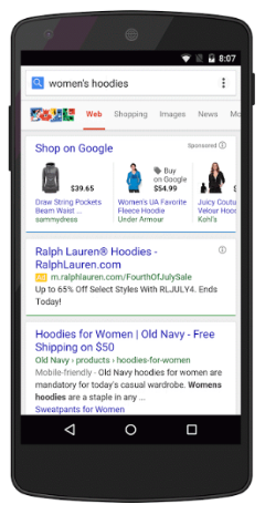 vásárlások a Google-on