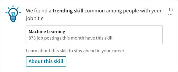 A LinkedIn új értesítést indított, amely megosztja a releváns trendeket az azonos munkakörrel rendelkező emberek között.