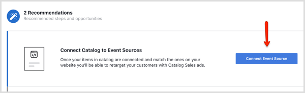 Facebook Connect eseményforrás gomb