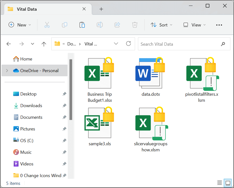Fájlok és mappák titkosítása a Windows 11 rendszeren