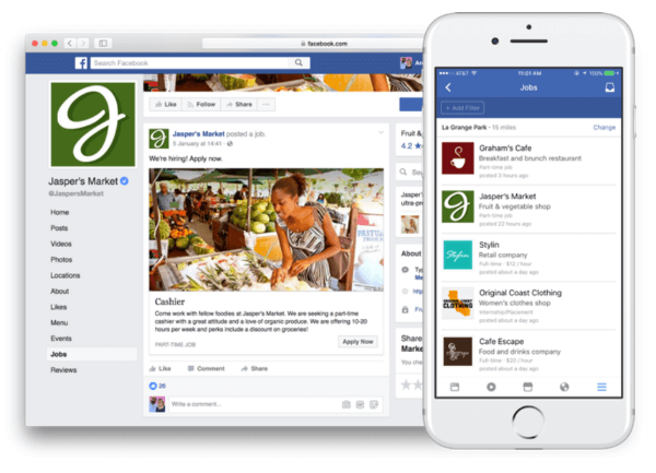 A Facebook olyan új funkciókat vezet be, amelyek lehetővé teszik az álláshirdetést és az alkalmazást közvetlenül a Facebookon.