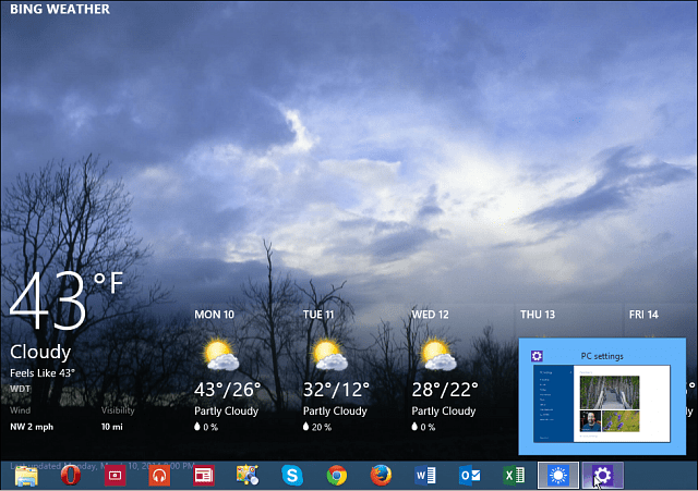 Windows 8.1 1. frissítés: Új tálca funkciók a modern alkalmazásokhoz