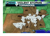 Az USA délkeleti részén található Tornado képek a Google Earth segítségével