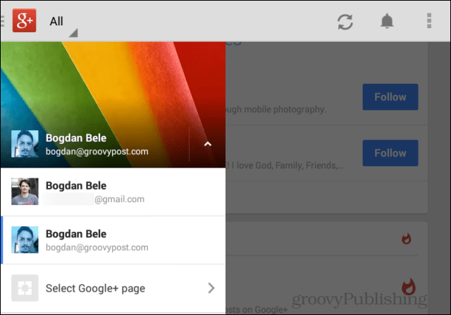 A Google+ Android-alkalmazás frissítve: Az új szolgáltatások használata