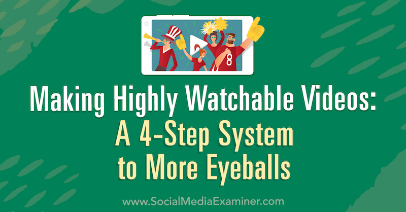 Jól nézhető videók készítése: 4 lépéses rendszer a több szemgolyóra Matt Mattston által a Social Media Examiner oldalán.