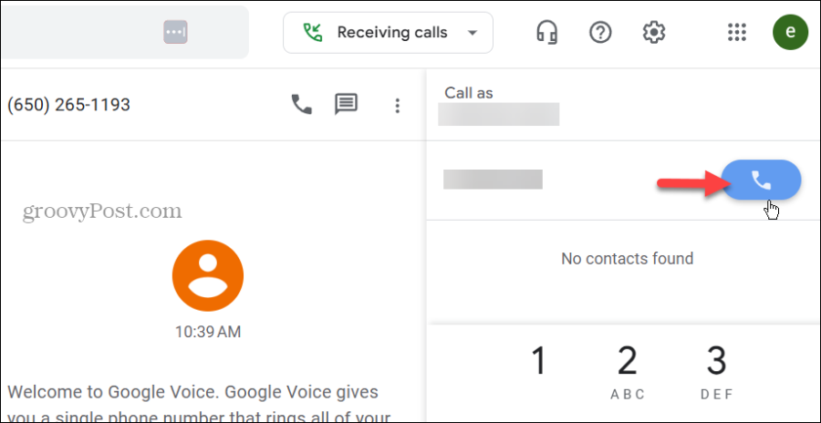 kezdeményezhet hívásokat a Google Voice-szal