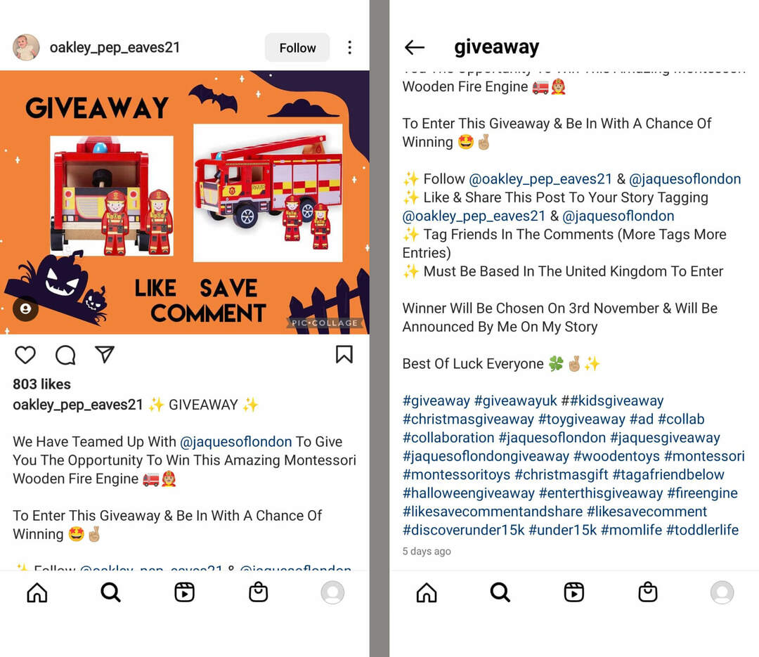 Instagram-taktika a-most-nem-jóváhagyott-ajándék-használat-felhagyás-spam-algoritmus-example-4