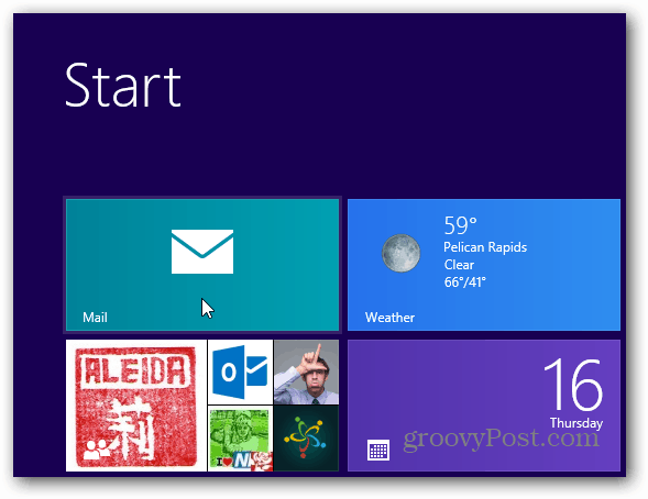 Indítsa el a Windows 8 Mail Client programot