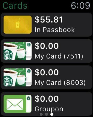 Starbucks kártya - Apple óra