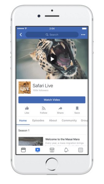 A Facebook Show Pages megkönnyíti az új epizódok létrehozását és közzétételét a Watch fülhöz.