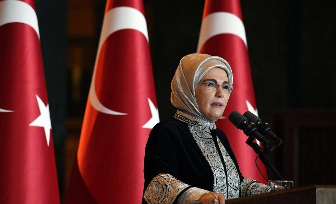 First Lady Erdoğan az ENSZ Városok Világnapi csúcstalálkozóján: A világ szeme láttára mészárlást követnek el!